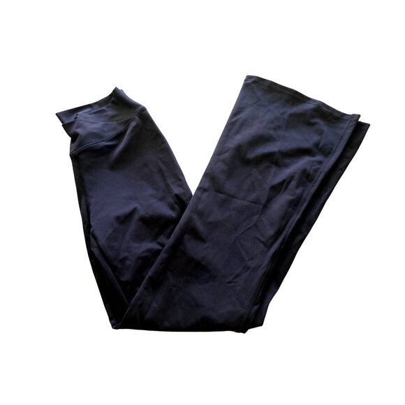 High Waisted Crossover Flare Yoga Leggings Black  Large NWT - Picture 5 of 6